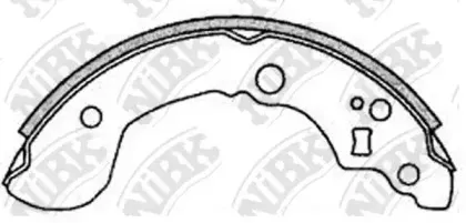 FN1223 NiBK Комплект тормозных колодок
