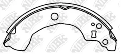 FN1247 NiBK Комплект тормозных колодок