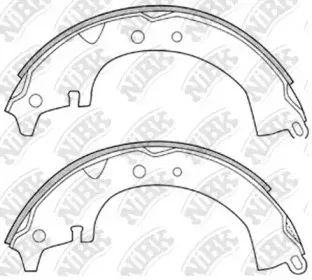 FN2232 NiBK Комплект тормозных колодок