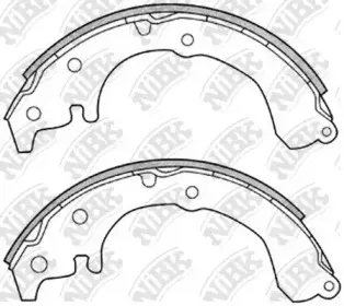FN2289 NiBK Комплект тормозных колодок