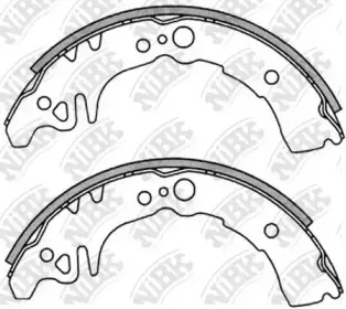 FN2350 NiBK Комплект тормозных колодок