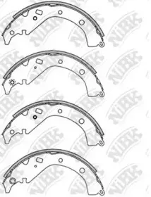 FN2358 NiBK Комплект тормозных колодок