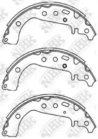 FN2383 NiBK Комплект тормозных колодок