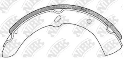 FN3336 NiBK Комплект тормозных колодок