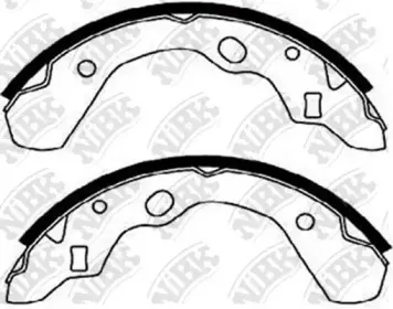 FN3373 NiBK Комплект тормозных колодок