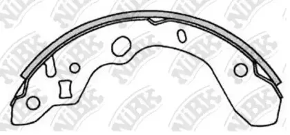 FN3394 NiBK Комплект тормозных колодок