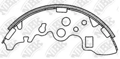 FN3410 NiBK Комплект тормозных колодок
