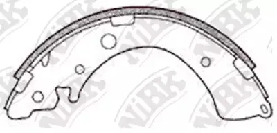FN5520 NiBK Комплект тормозных колодок