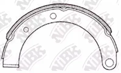 FN6600 NiBK Комплект тормозных колодок, стояночная тормозная система