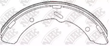 FN6653 NiBK Комплект тормозных колодок