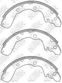 FN6687 NiBK Комплект тормозных колодок