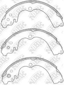 FN7747 NiBK Комплект тормозных колодок