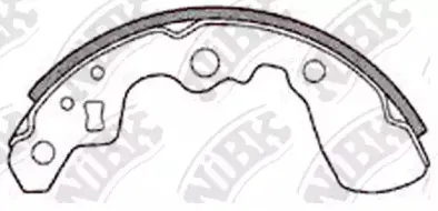 FN9933 NiBK Комплект тормозных колодок