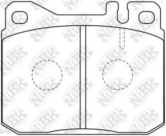 PN0003 NiBK Комплект тормозных колодок, дисковый тормоз