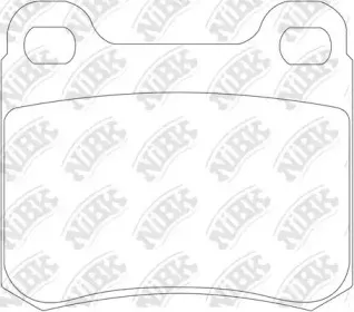 PN0005 NiBK Комплект тормозных колодок, дисковый тормоз