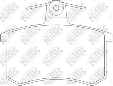 PN0017 NiBK Комплект тормозных колодок, дисковый тормоз
