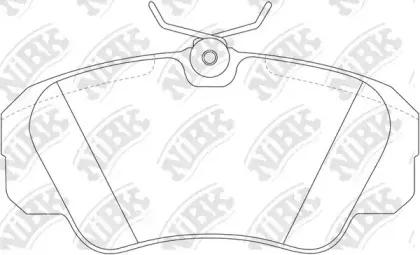 PN0022 NiBK Комплект тормозных колодок, дисковый тормоз