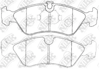PN0031 NiBK Комплект тормозных колодок, дисковый тормоз