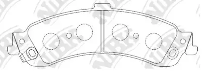 PN0056 NiBK Комплект тормозных колодок, дисковый тормоз
