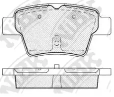 PN0069 NiBK Комплект тормозных колодок, дисковый тормоз