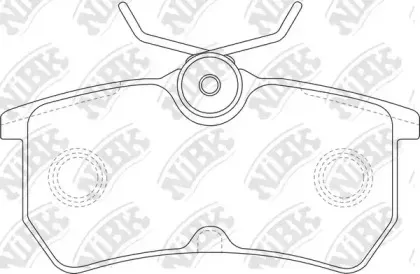 PN0120 NiBK Комплект тормозных колодок, дисковый тормоз