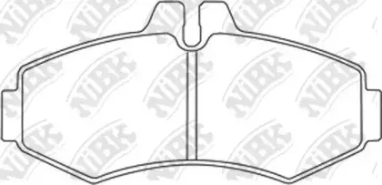 PN0132 NiBK Комплект тормозных колодок, дисковый тормоз
