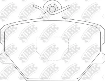PN0139 NiBK Комплект тормозных колодок, дисковый тормоз