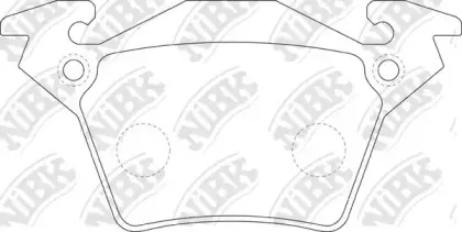 PN0141 NiBK Комплект тормозных колодок, дисковый тормоз