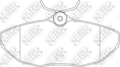 PN0146 NiBK Комплект тормозных колодок, дисковый тормоз