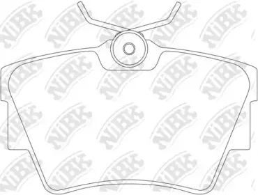 PN0147 NiBK Комплект тормозных колодок, дисковый тормоз