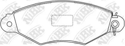 PN0151 NiBK Комплект тормозных колодок, дисковый тормоз