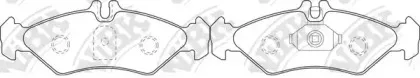 PN0168W NiBK Комплект тормозных колодок, дисковый тормоз
