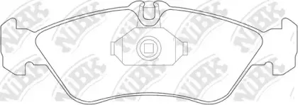 PN0169 NiBK Комплект тормозных колодок, дисковый тормоз