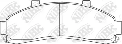 PN0179 NiBK Комплект тормозных колодок, дисковый тормоз