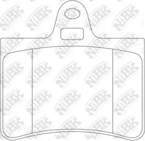 PN0193 NiBK Комплект тормозных колодок, дисковый тормоз