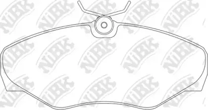 PN0198 NiBK Комплект тормозных колодок, дисковый тормоз