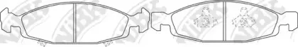 PN0208 NiBK Комплект тормозных колодок, дисковый тормоз