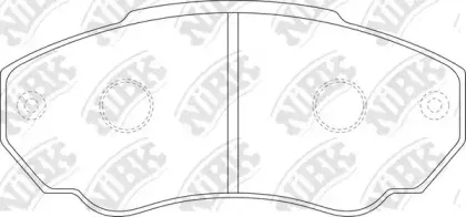 PN0219 NiBK Комплект тормозных колодок, дисковый тормоз