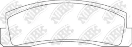 PN0230 NiBK Комплект тормозных колодок, дисковый тормоз