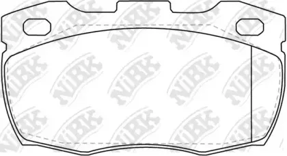 PN0243 NiBK Комплект тормозных колодок, дисковый тормоз
