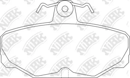 PN0244 NiBK Комплект тормозных колодок, дисковый тормоз