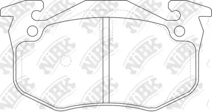 PN0270 NiBK Комплект тормозных колодок, дисковый тормоз