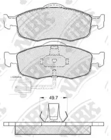 PN0277 NiBK Комплект тормозных колодок, дисковый тормоз
