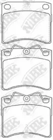 PN0278 NiBK Комплект тормозных колодок, дисковый тормоз