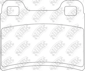 PN0294 NiBK Комплект тормозных колодок, дисковый тормоз