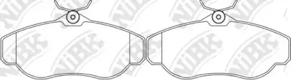PN0295 NiBK Комплект тормозных колодок, дисковый тормоз