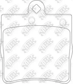 PN0310 NiBK Комплект тормозных колодок, дисковый тормоз