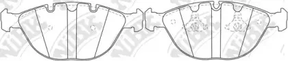 PN0336 NiBK Комплект тормозных колодок, дисковый тормоз