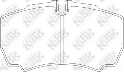 PN0338 NiBK Комплект тормозных колодок, дисковый тормоз