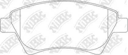 PN0350 NiBK Комплект тормозных колодок, дисковый тормоз
